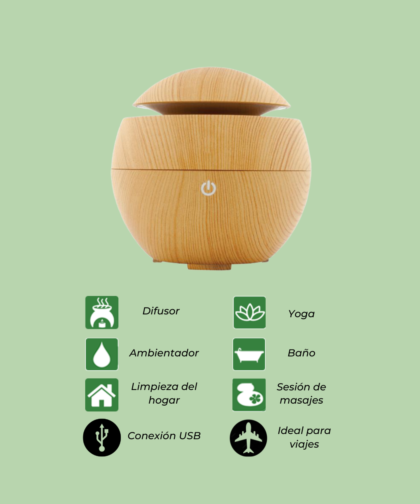 Difusor Ultrasónico Aroma de Madera