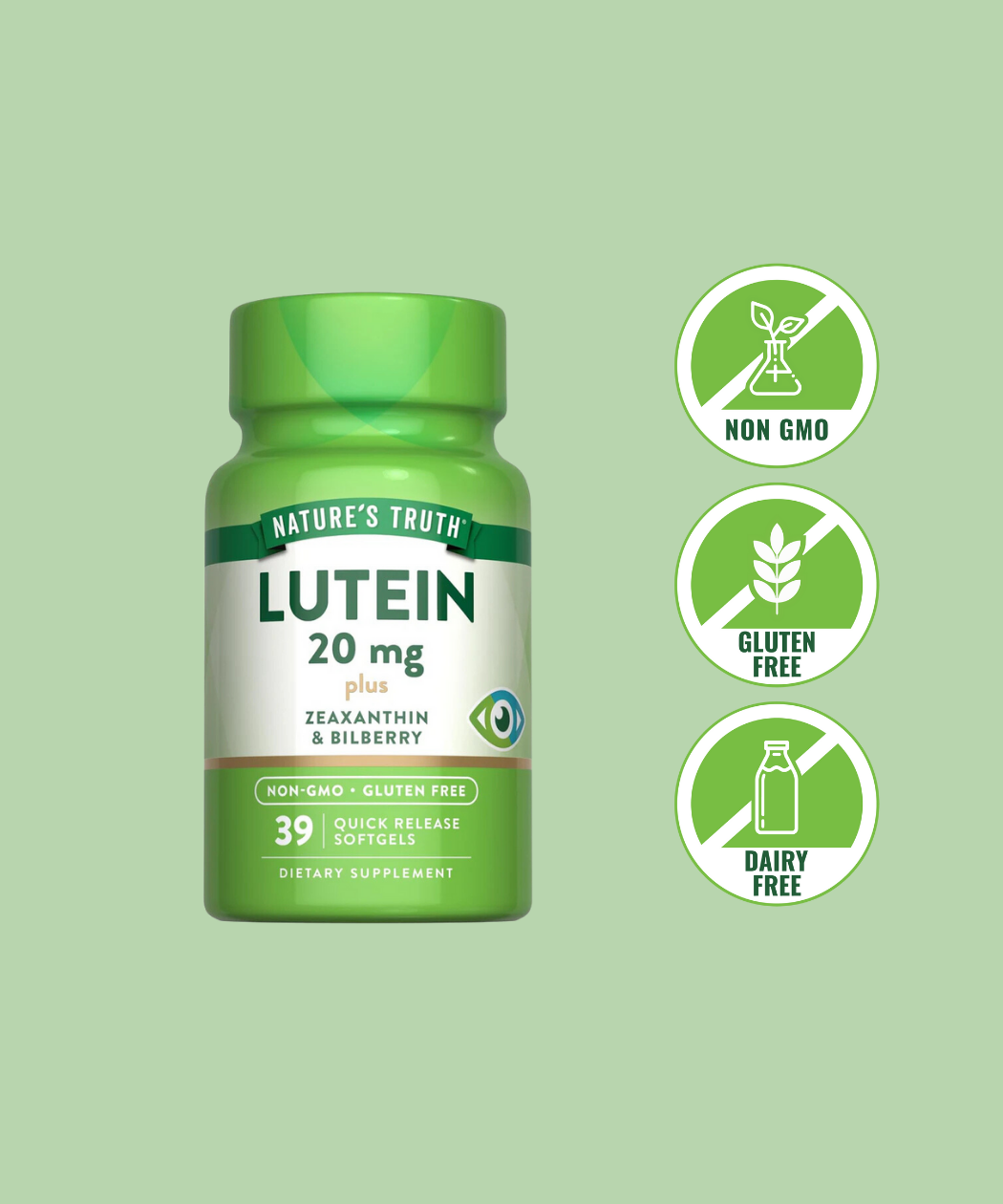 Luteína 20 mg plus Zeaxantina & Bilberry