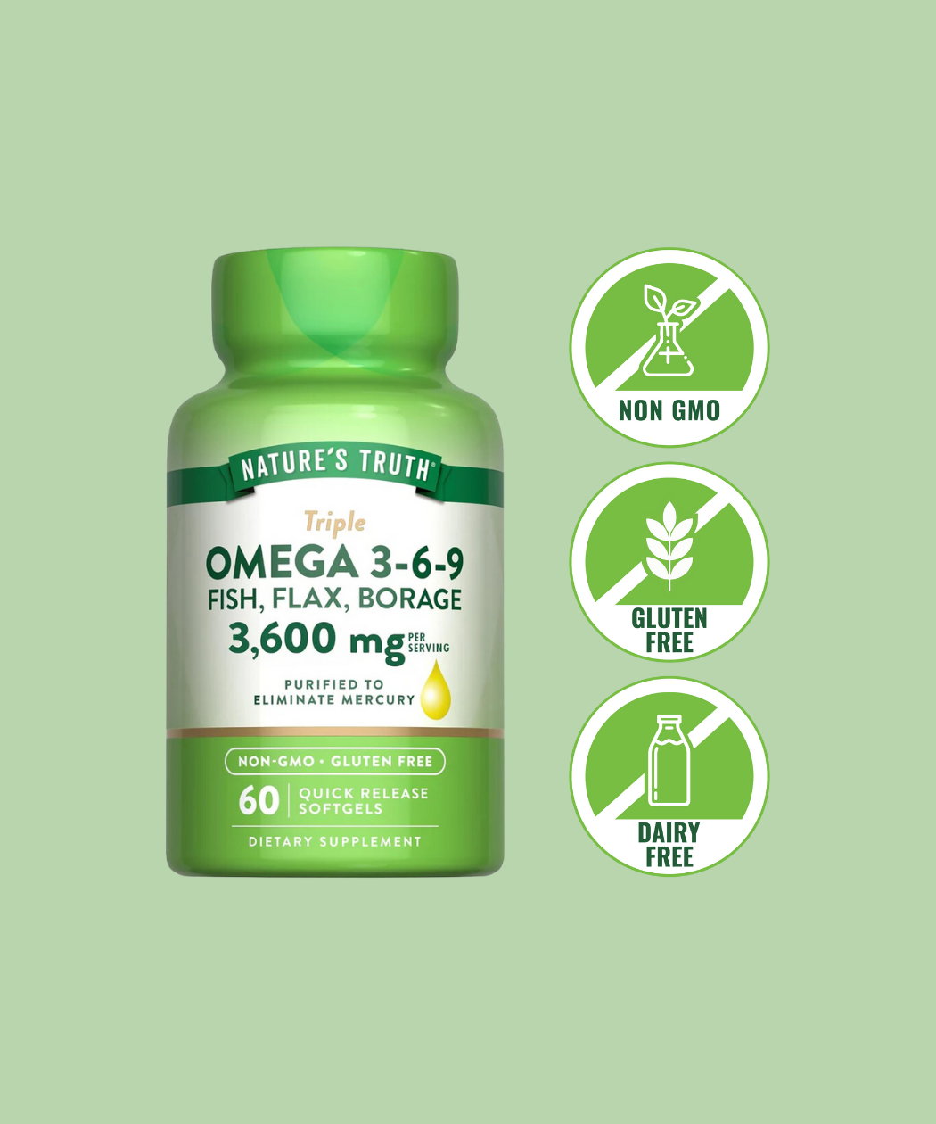 Triple Omega 3-6-9 3600 mg x60