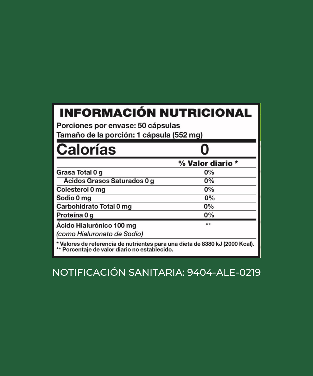 Ácido Hialurónico 100 mg - Imagen 2