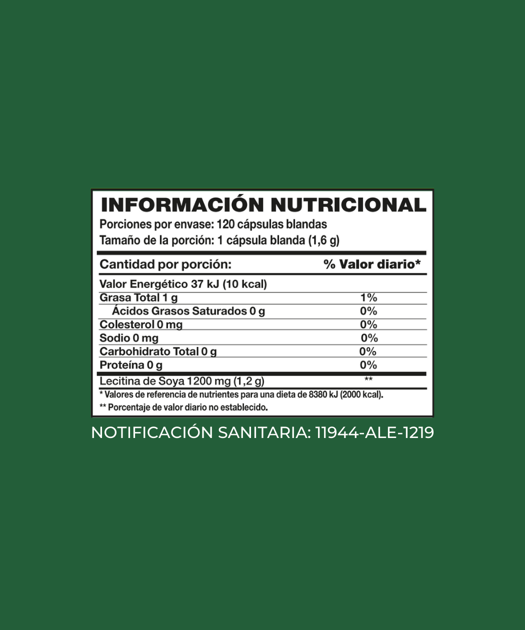 Ultra Soya Lecitina 1200 mg - Imagen 2