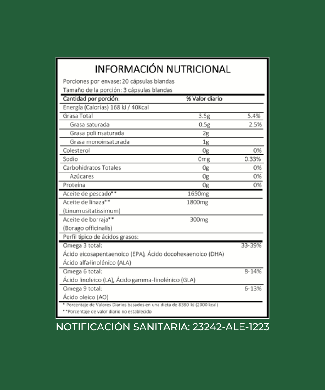 Triple Omega 3-6-9 3600 mg x60 - Imagen 2