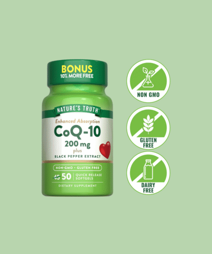 Coenzima Q-10 200 mg plus Extracto de Pimienta Negra